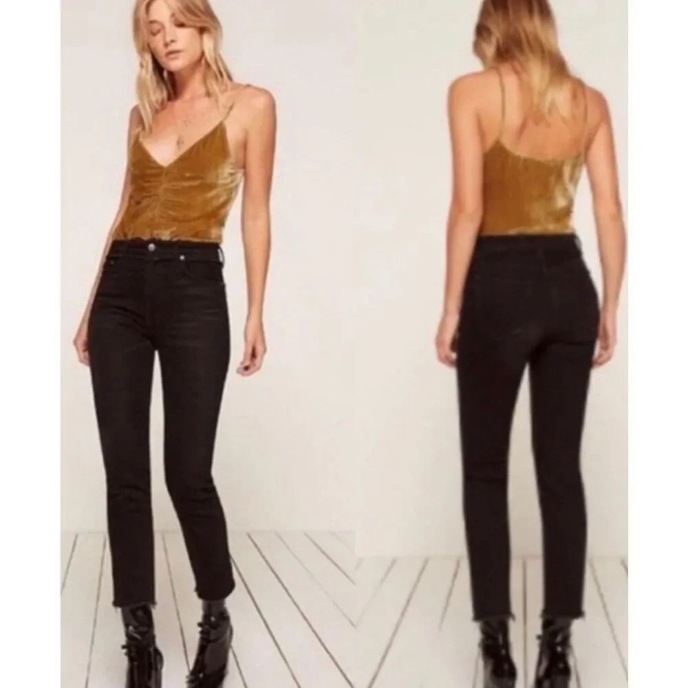 Reformation Julie cropped denim jeans size 26